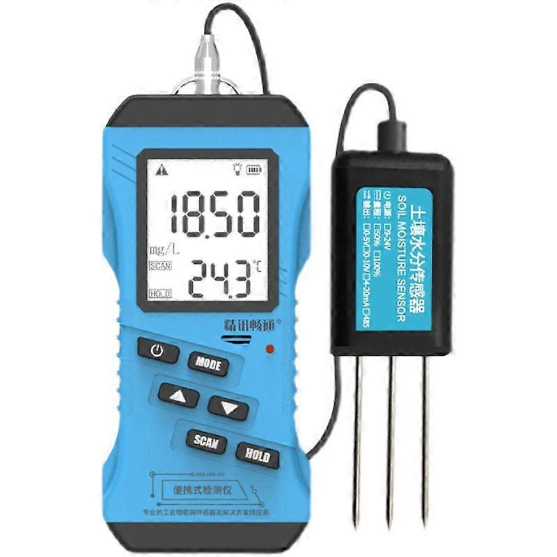 "Multi-Function Soil Tester | pH, EC, NPK, Humidity, Temp | LCD Display | Modbus"