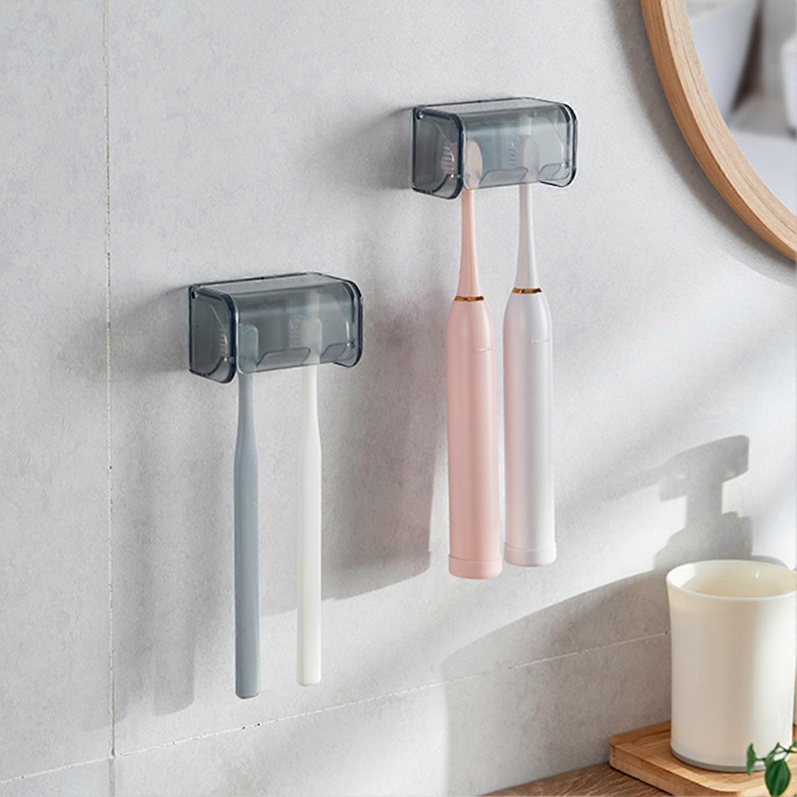 Compact Toothbrush Storage Organizer for Bathroom Wall Mounted