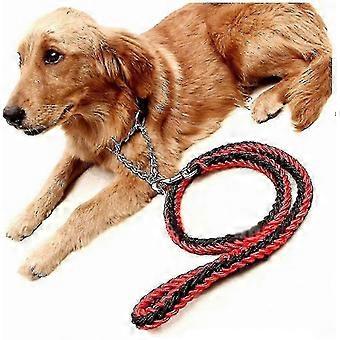 Reflective Dog Leash compatible with Large Breeds - Durable Nylon Rope Lead with Comcompatible witht Grip Handle compatible with Walking and Running