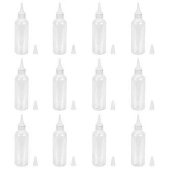 Hair Dye Bottle Pointed Mouth Bottles for Precise Application 60Pcs