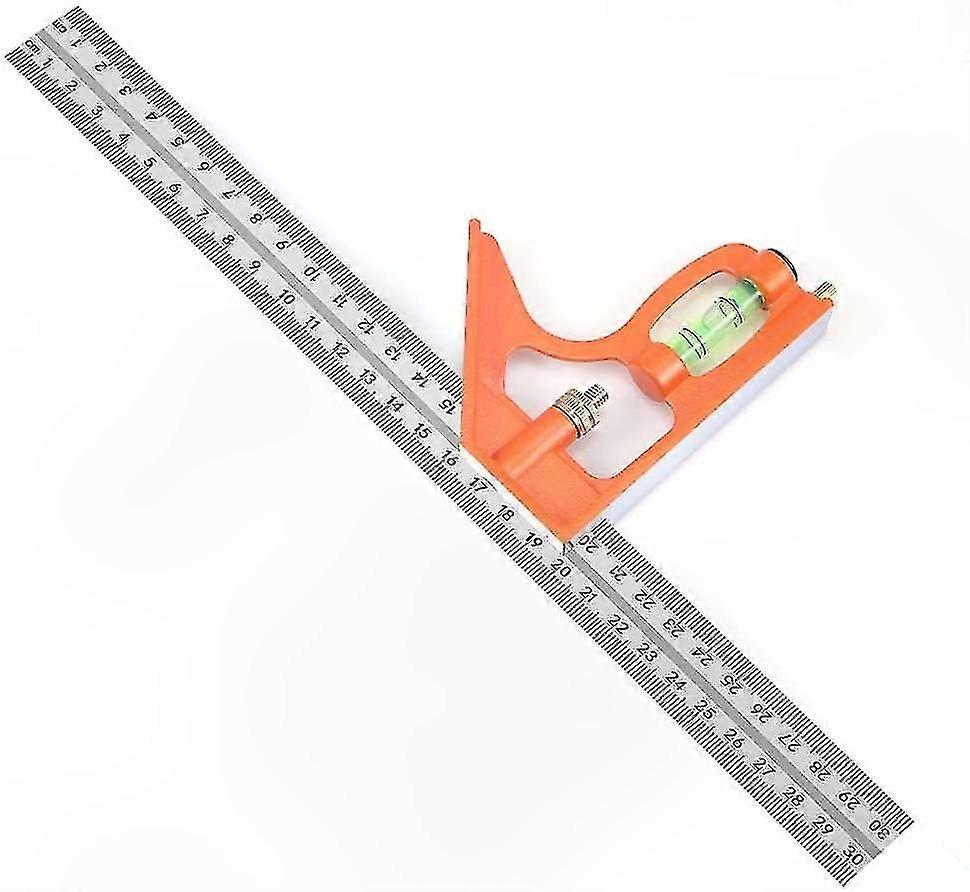 300mm Stainless Steel Multi-Function Angle Ruler with Combination Square Design