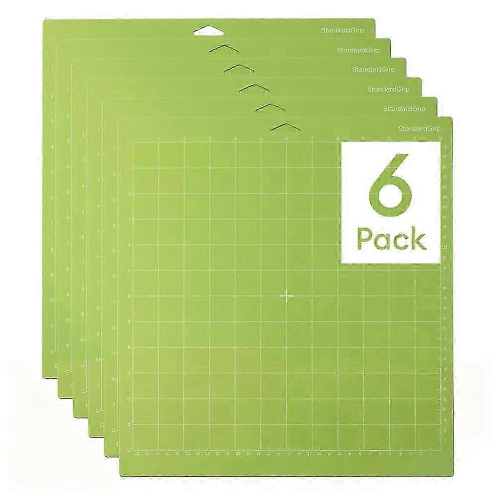Cutting Mat Pack (6 Count, 12in X 12in) - compatible with Explore & Maker Machines