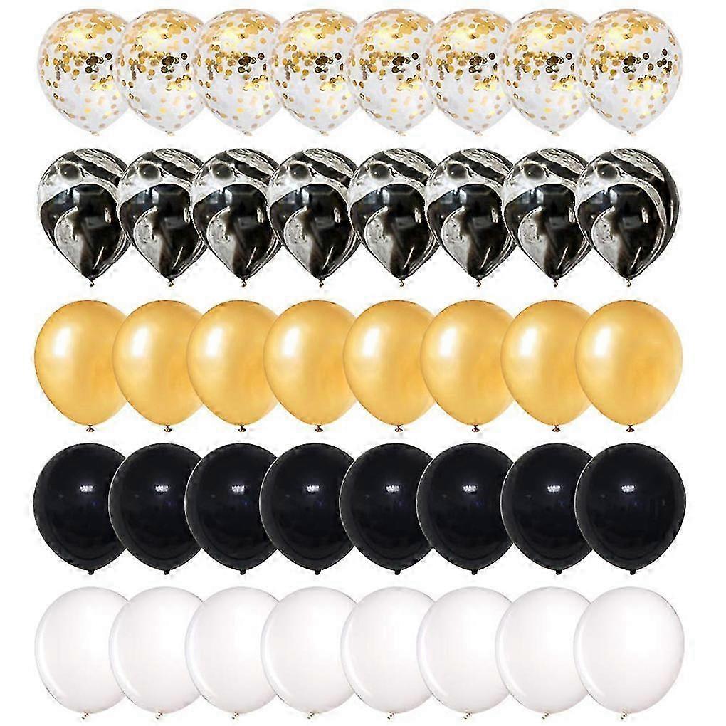 12 Inch Confetti Latex Balloons Set