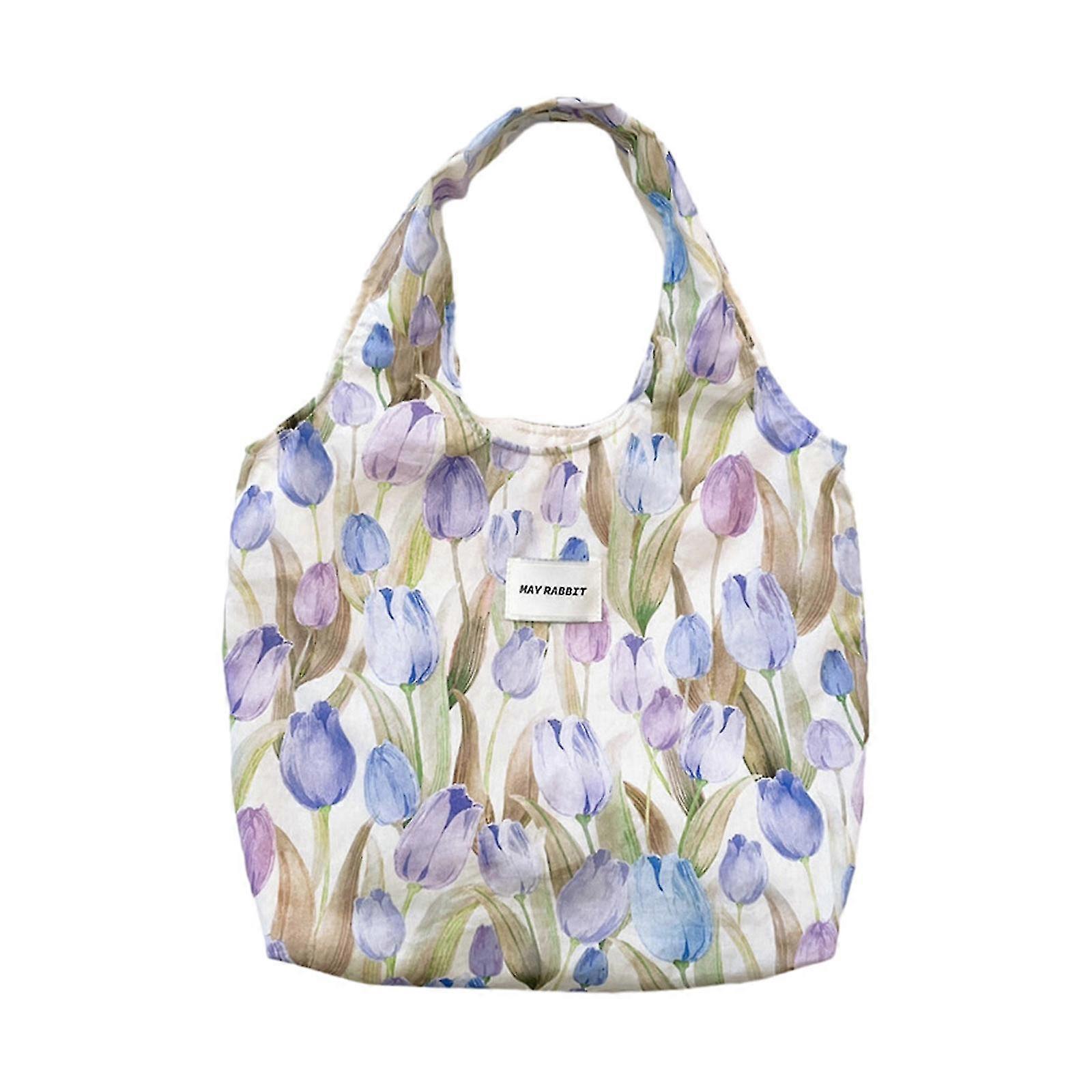 Cotton Floral Tote Bag Ample Storage