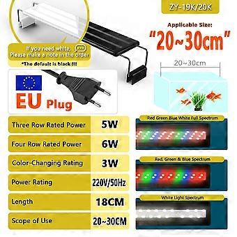 Vollspektrum-LED-Beleuchtung für bepflanzte Aquarien (20–63 cm), 110–240 V, externer Controller, mit ausziehbaren Halterungen