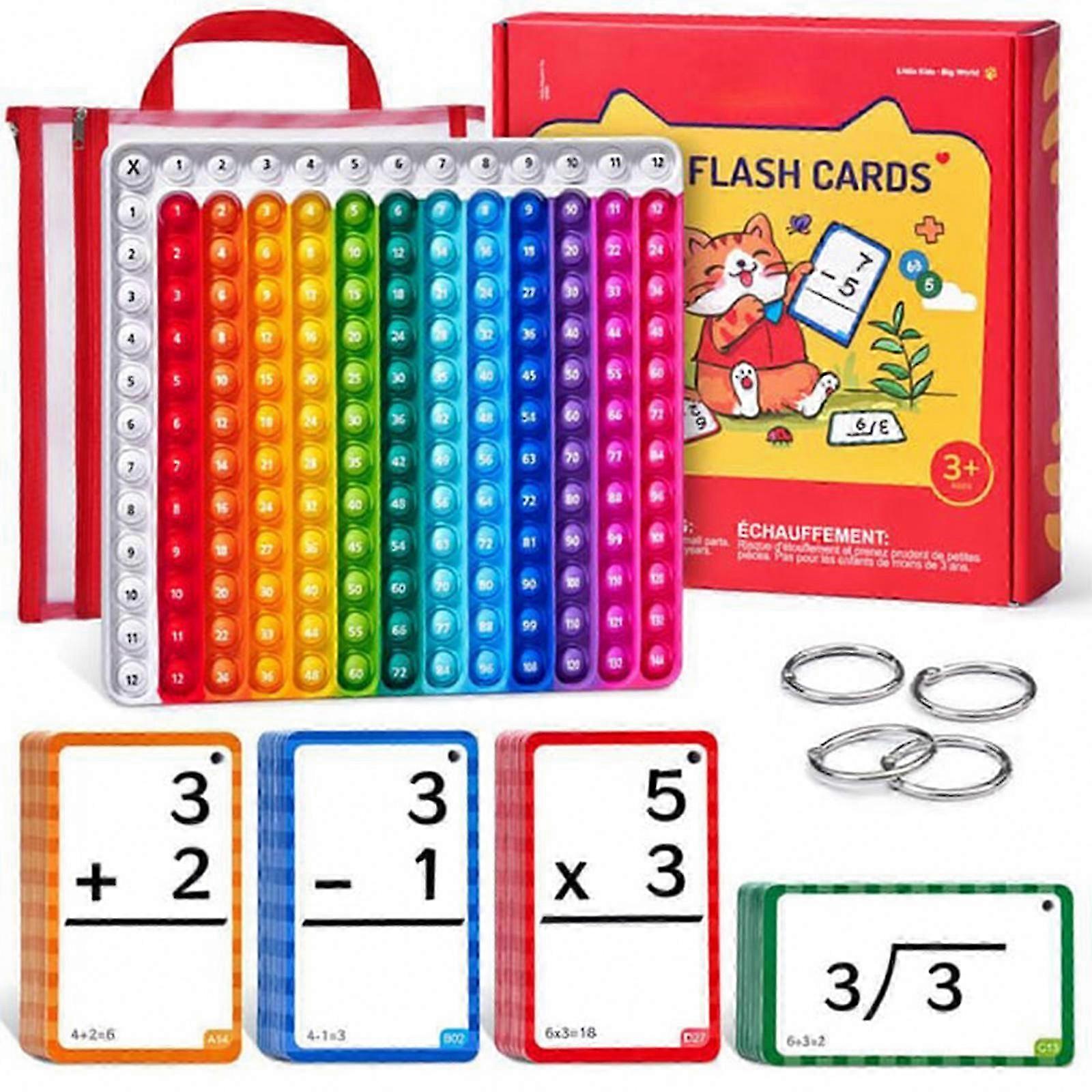 Calculation Cards Set: 288-Card Comprehensive Set for Math Practice and Skill Development