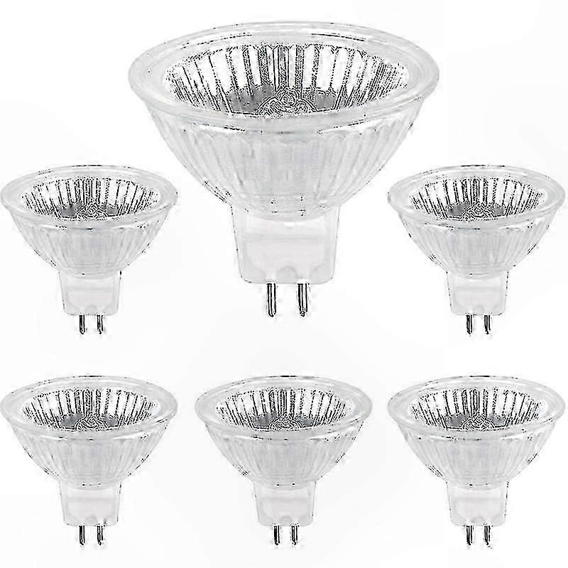 GU5.3 Halogen Bulbs, 50W 12V, 6 Pack, Warm White Lighting Solution
