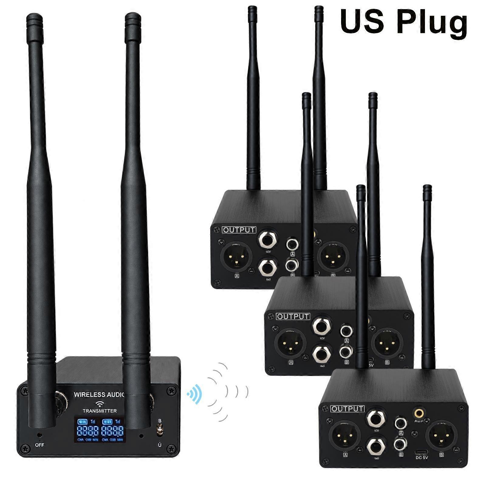 Measy Audio Transmitter+Three Receiver US Plug