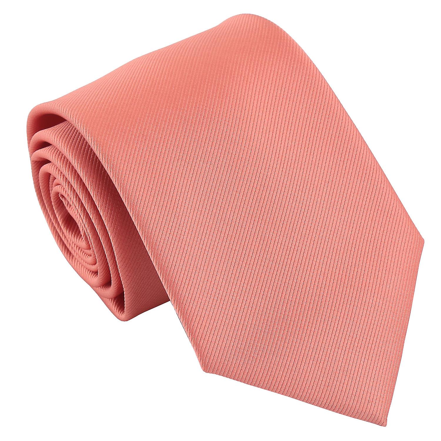 Fusion Coral Plain Twill Tie