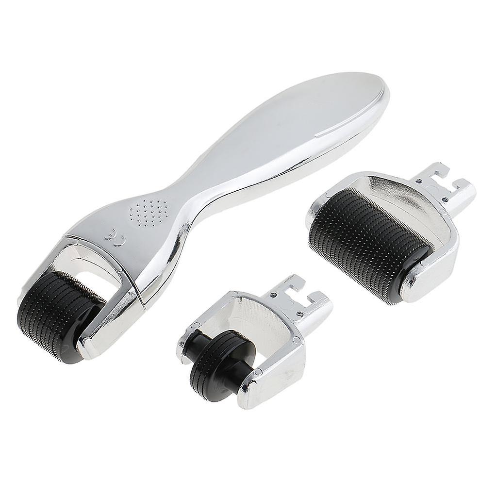 3 in 1 Titanium Micro Needle Skin Derma Roller Microneedle Set 0.25+0.5+1.0mm