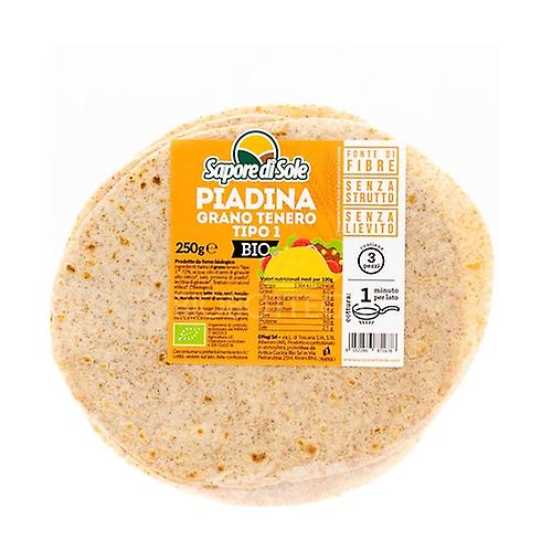 Semi-whole wheat piadina type 1 250 g