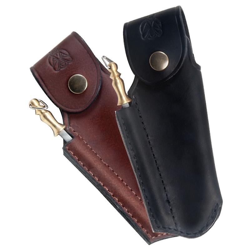 Finest quality leather sheath for laguiole with sharpener
