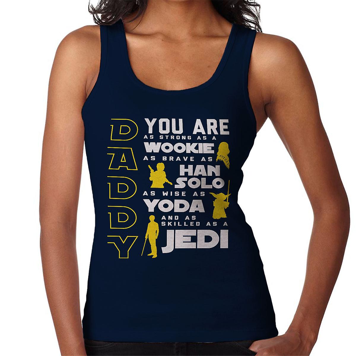 Daddy Fathers Day Star Wars Attributes Women's Vest