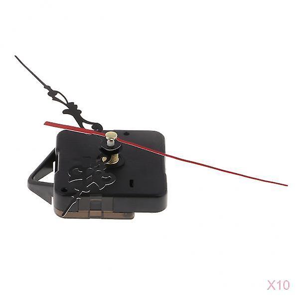 10 Sets Movement with red Pointer for Quartz Wall Clock Repair Replacement