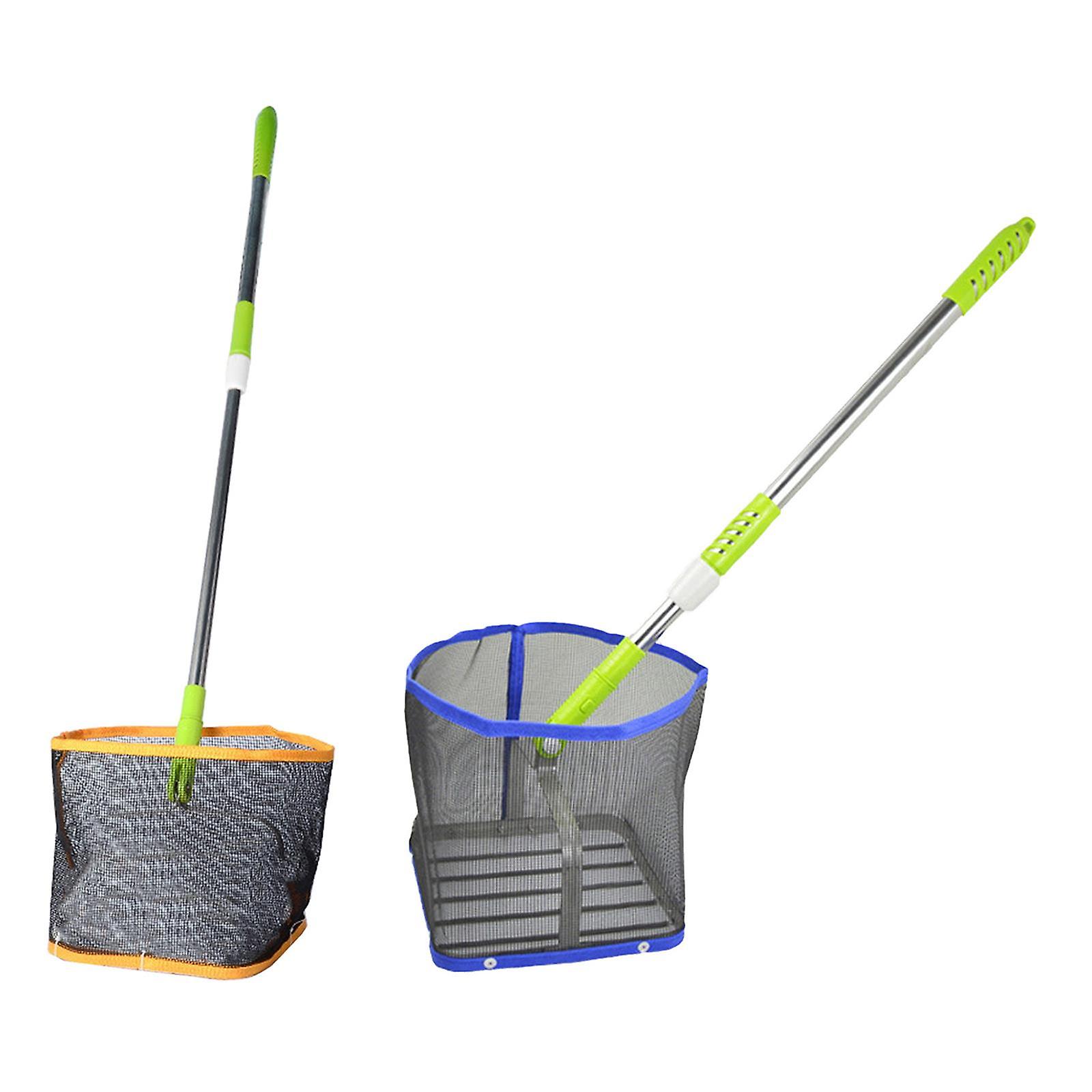 2pcs Ball Picker Collector Picking Net Storage Bag Blue+Yellow