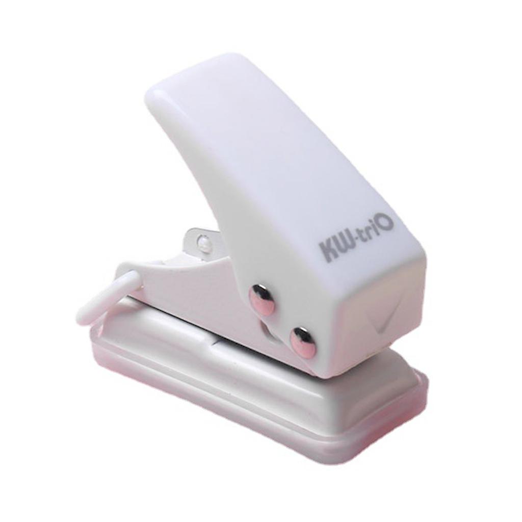 Mini Single Hole Puncher Single Ring Puncher 8 Sheets Capacity with Chip Tray