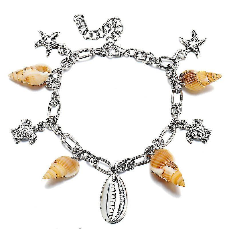 Wish New Style Anklet Europejski i amerykański Creative Conch Metal Shell Wisiorek Turtle Beach Anklet