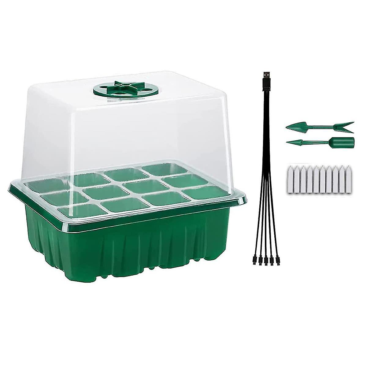 Tray With Grow ,5 Pack Kit, Rt Rateadjable Humidity
