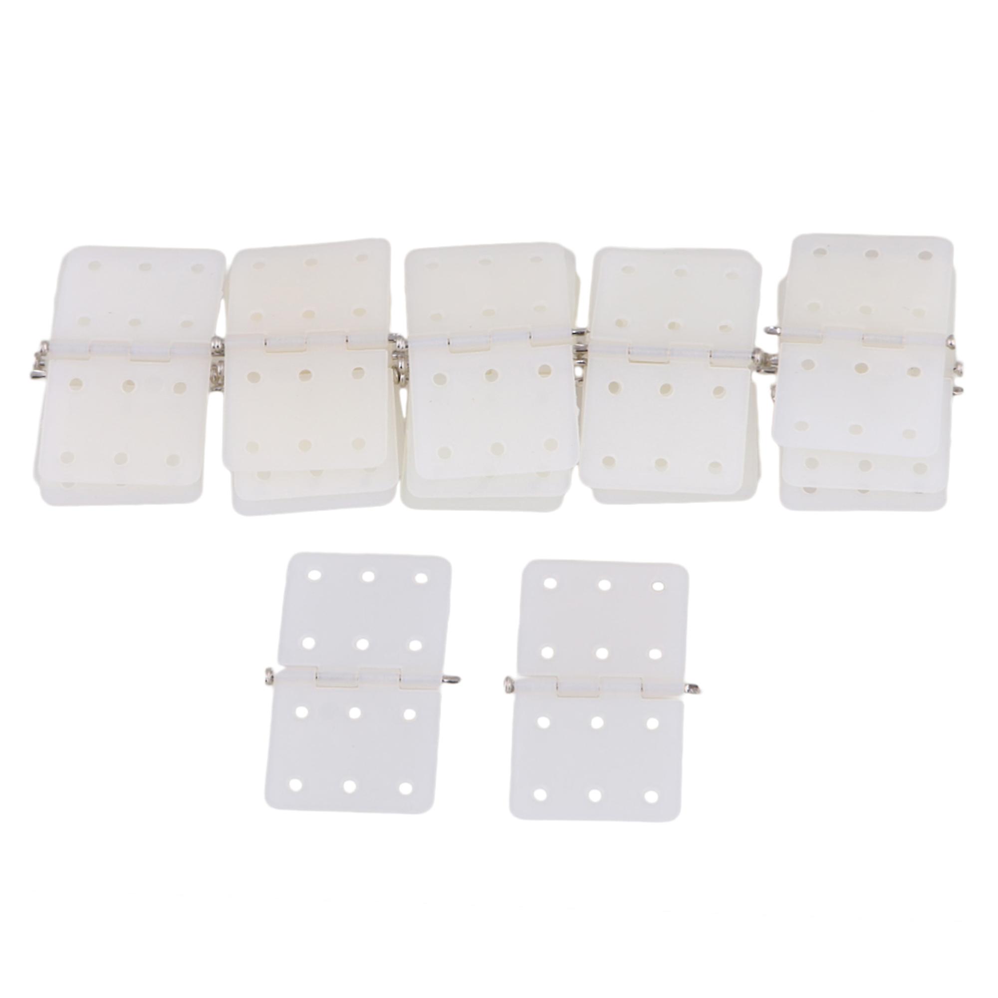 20 Pieces Rectangle Foldable and  pinned Hinges for DIY RC Airplane