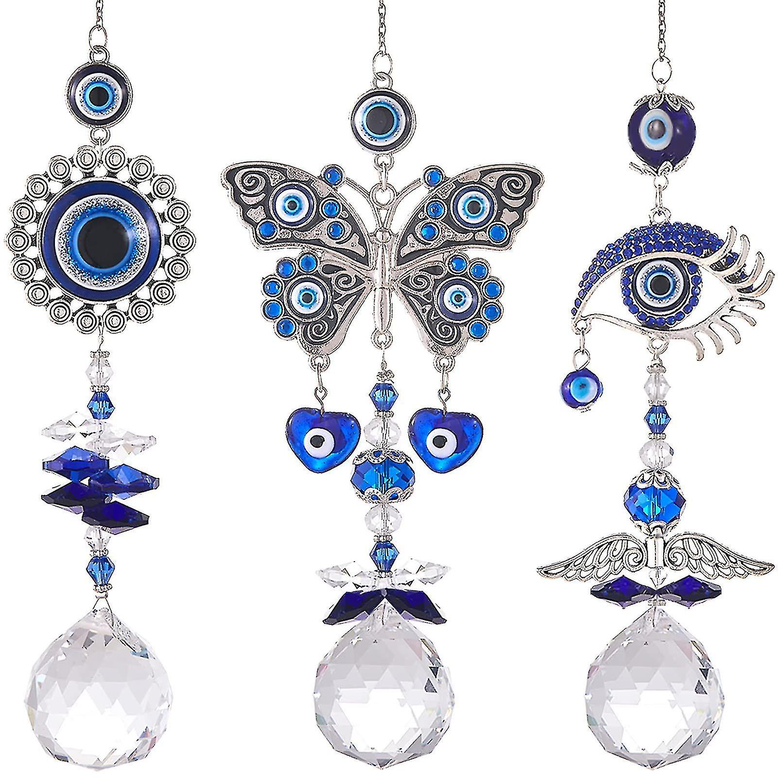 Devil's Eye Crystal Sun Catcher Pendant Wind Chime