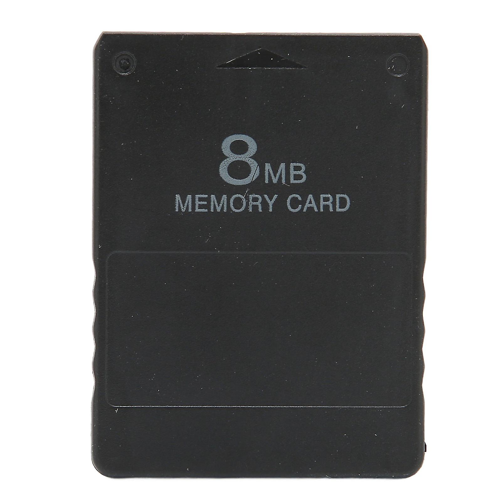 8MB Memory Card Plug and Play FMCB1.966 External High Speed Game Memory Card for PS2Black