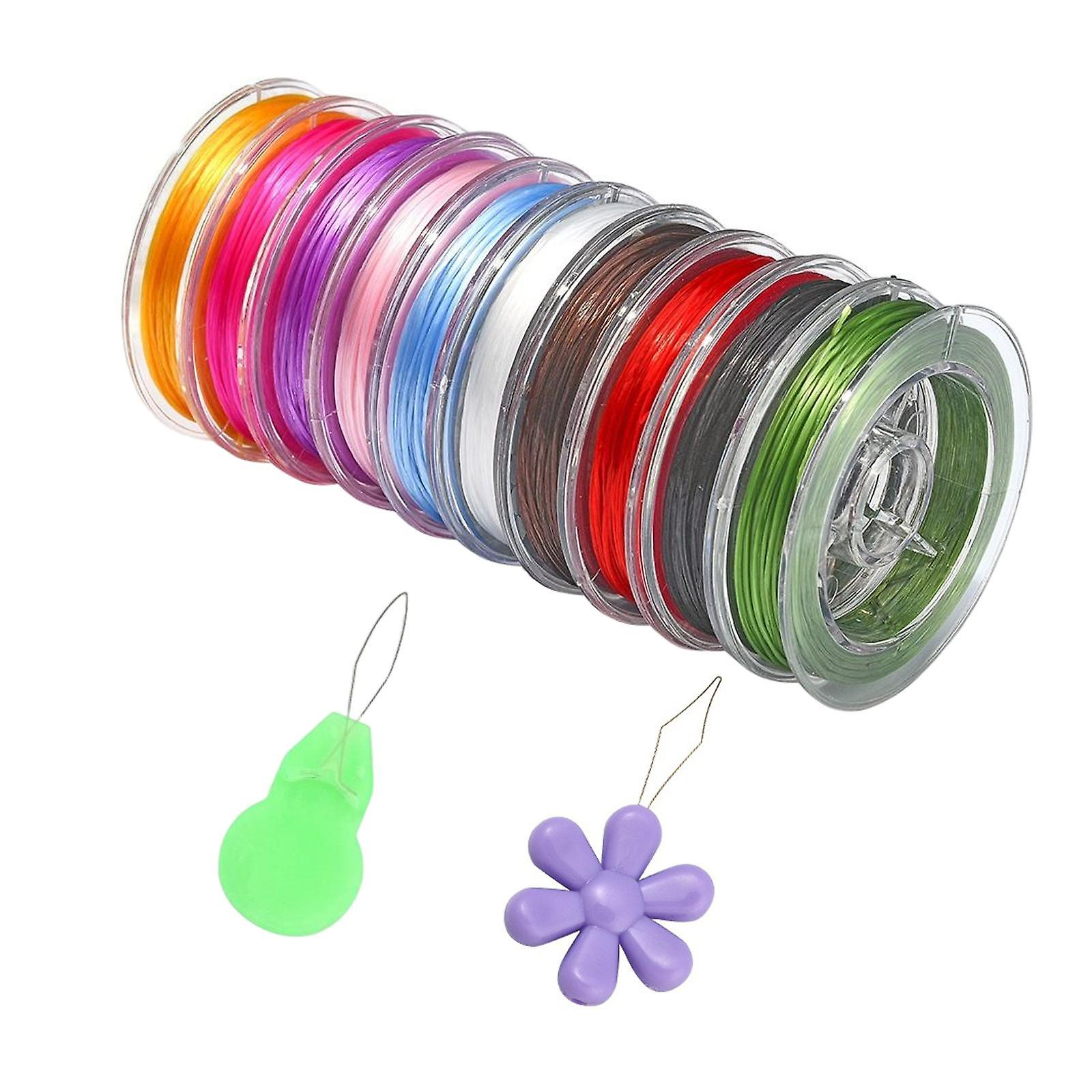 10Pcs Beading Cord Strong Crystal Elastic String for Jewelry Making Supplies