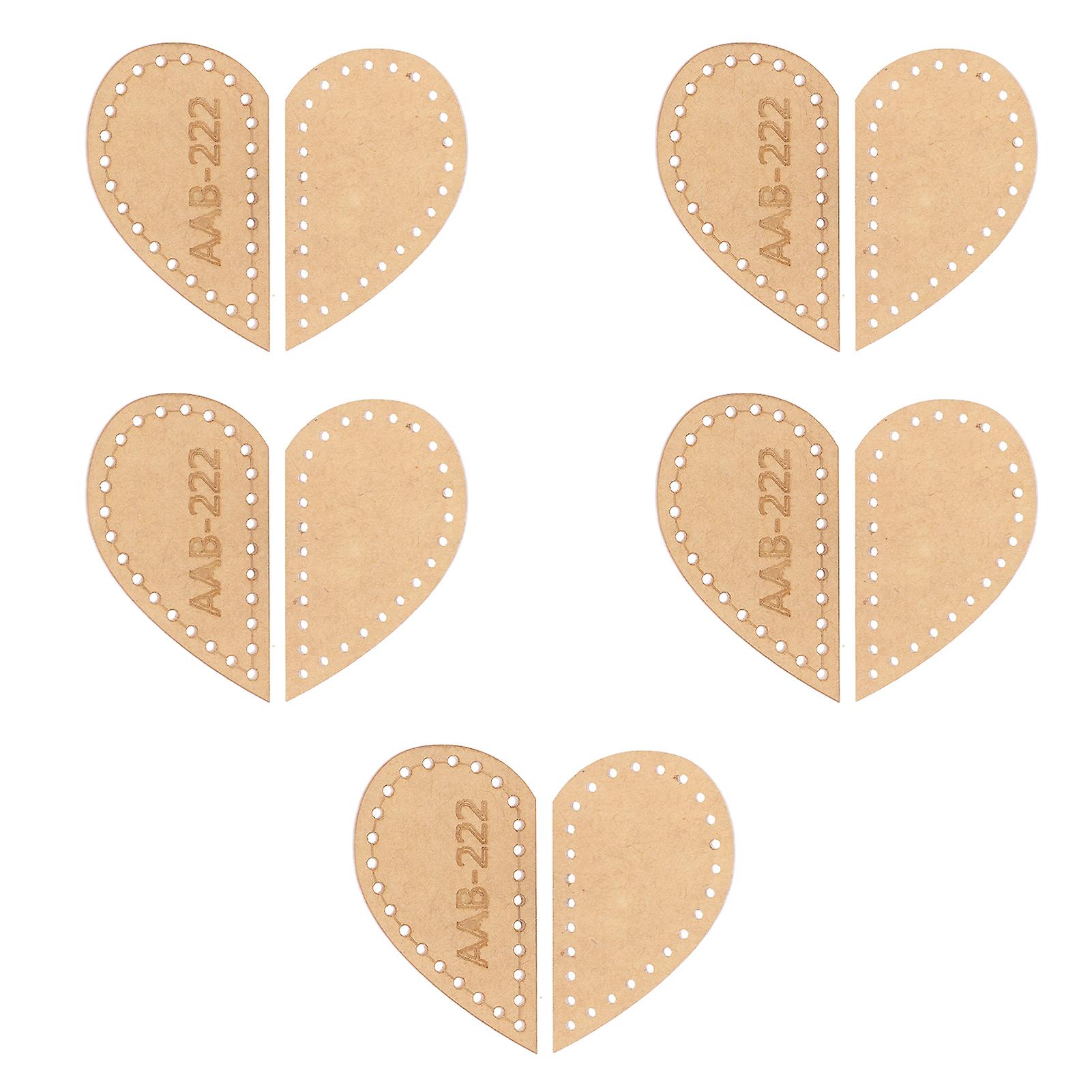 Quilting Templates Set - 10pcs Love Heart Shape for Transparent DIY Pendant Crafts
