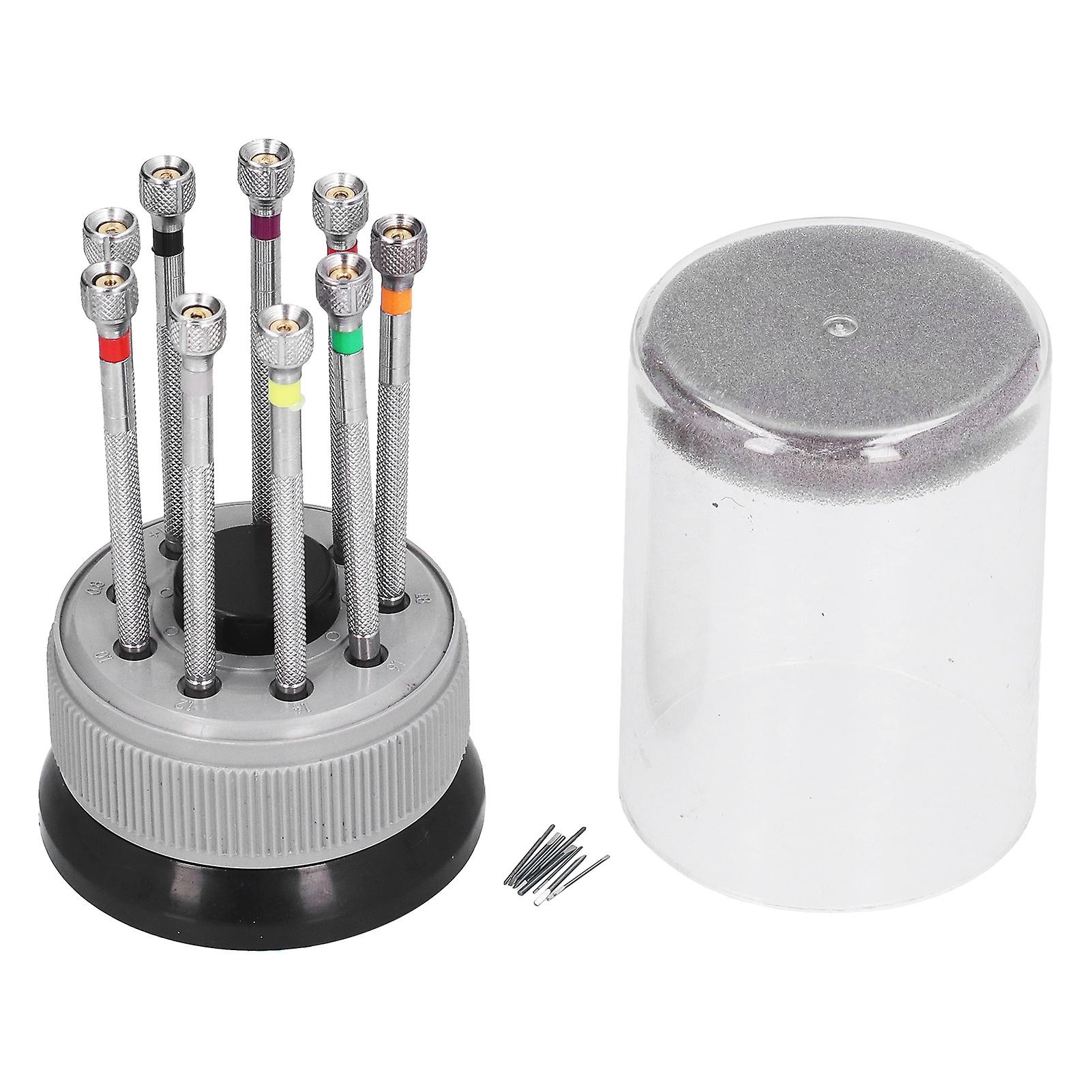 Watch Repair Screwdriver Set Round Accuracy Multifunctional Tool with Rotating Base 0064