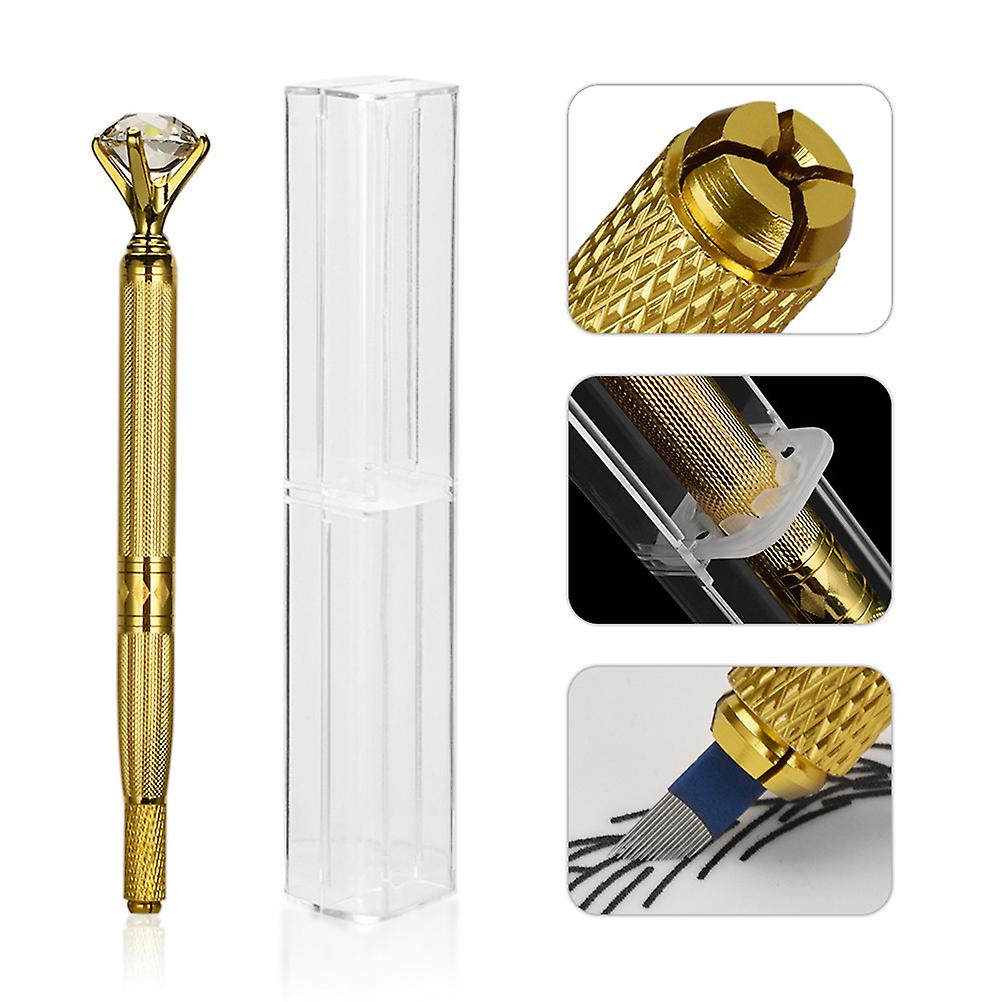 Microblading Pen with Head Permanent Makeup Pen Manual Machine for Eyebrow Tattoo Tool