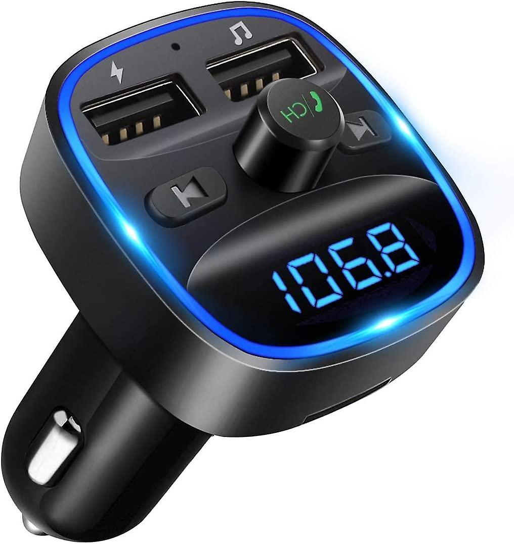 Bluetooth FM Transmitter, Bluetooth MP3 Player Wireless Radio Adapter Kit FM Transmitter Car Charger