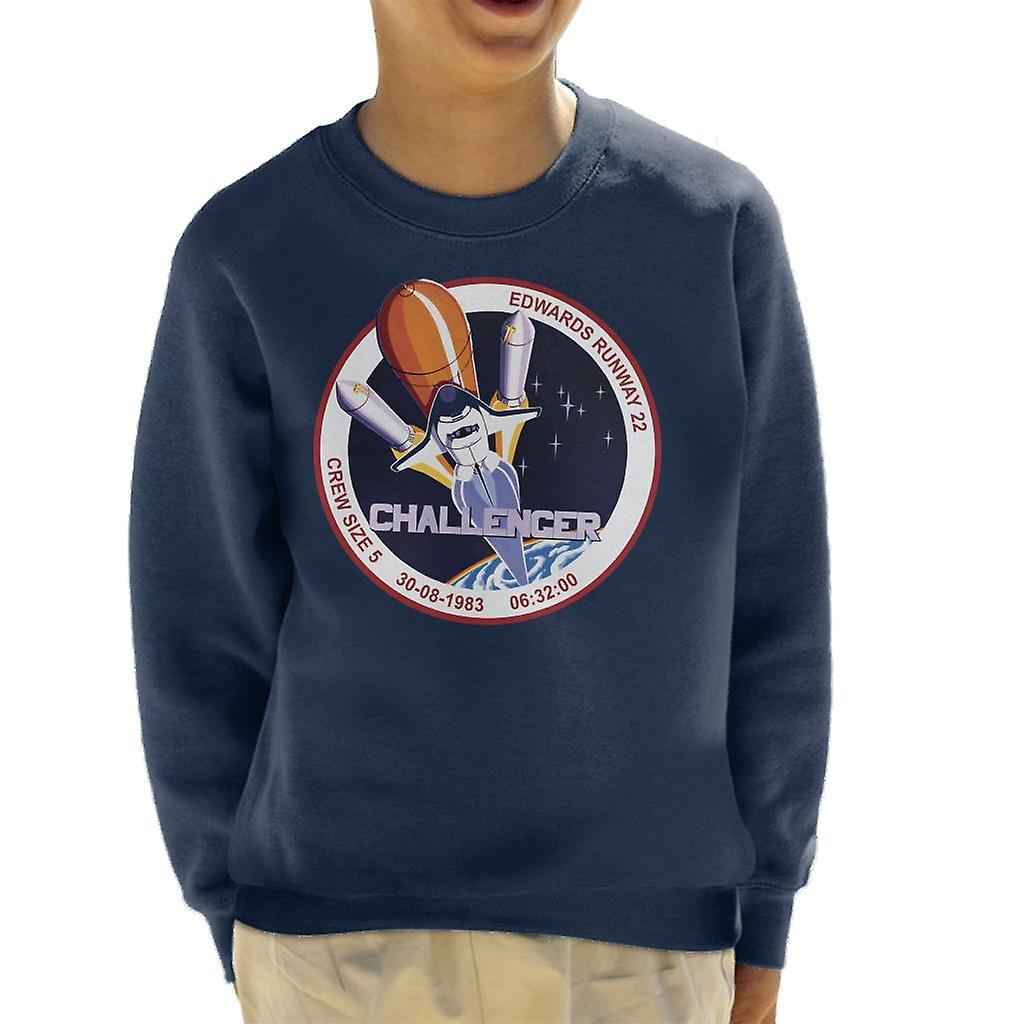 NASA STS 8 Challenger Mission Badge Kid's Sweatshirt