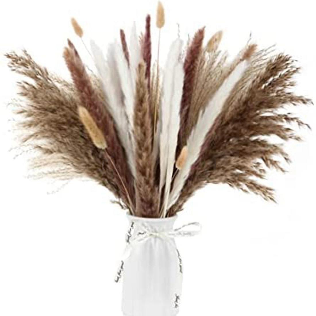55pcs بامباس العشب باقة، الطبيعية المجففة بامباس العشب