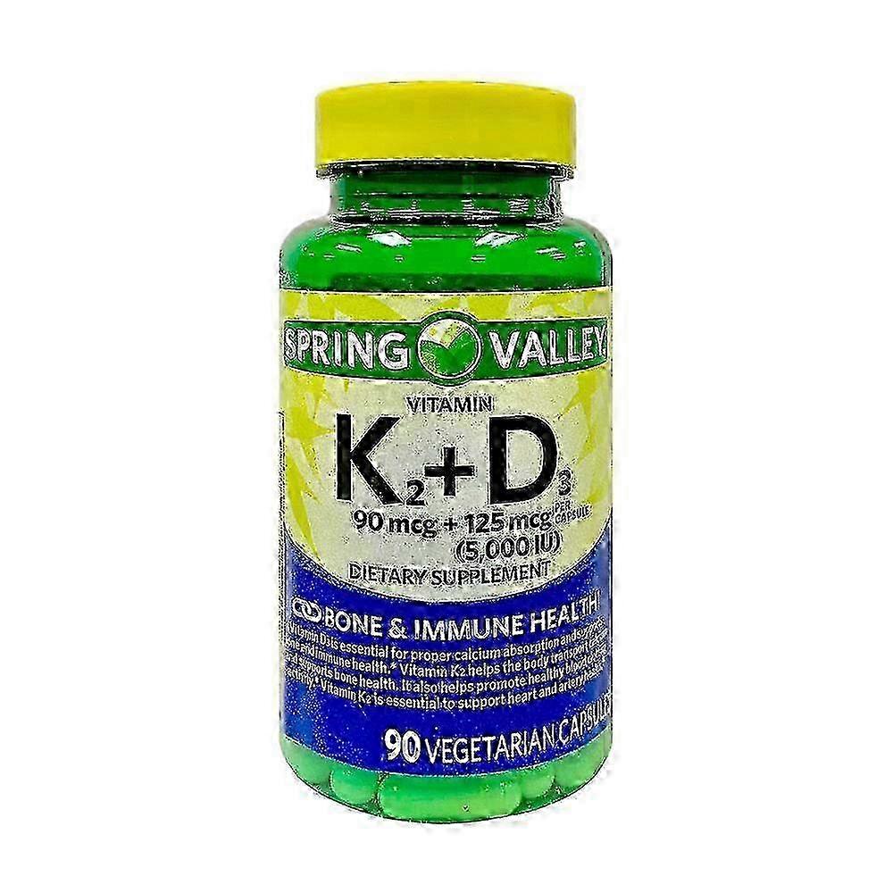 Spring Valley K2+d3 Supplement, 90 Ea