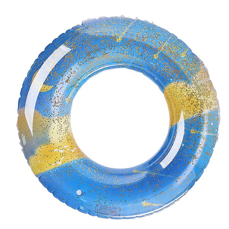 Inflatable Pool Floats Glitter Swim Rings for Kids Pool Floats  , Summer Beach Swimming Pool Floats for Girl Boy