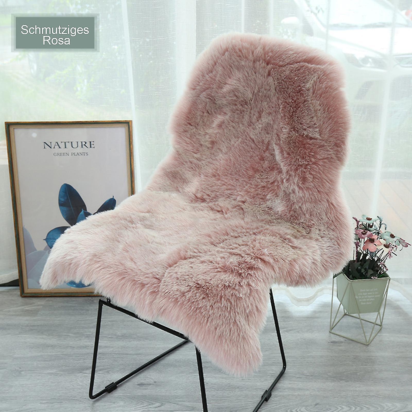 thumbnail interactive-video image 1 of FUR ACCENTS White Faux Fur Area Rug – Shaggy Sheepskin Style Pelt – Soft Polyester Acrylic, Made In USA 1 of 5