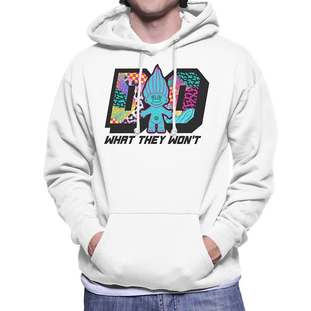 Trolls Do What They Wont Cosmic Pattern Men's Hooded Sweatshirt