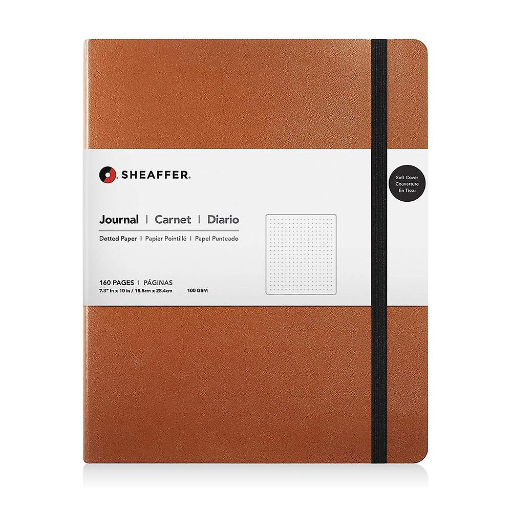 Sheaffer Quality Dotted Medium Journal with Empty Pen Slot in Tan Colour Cover