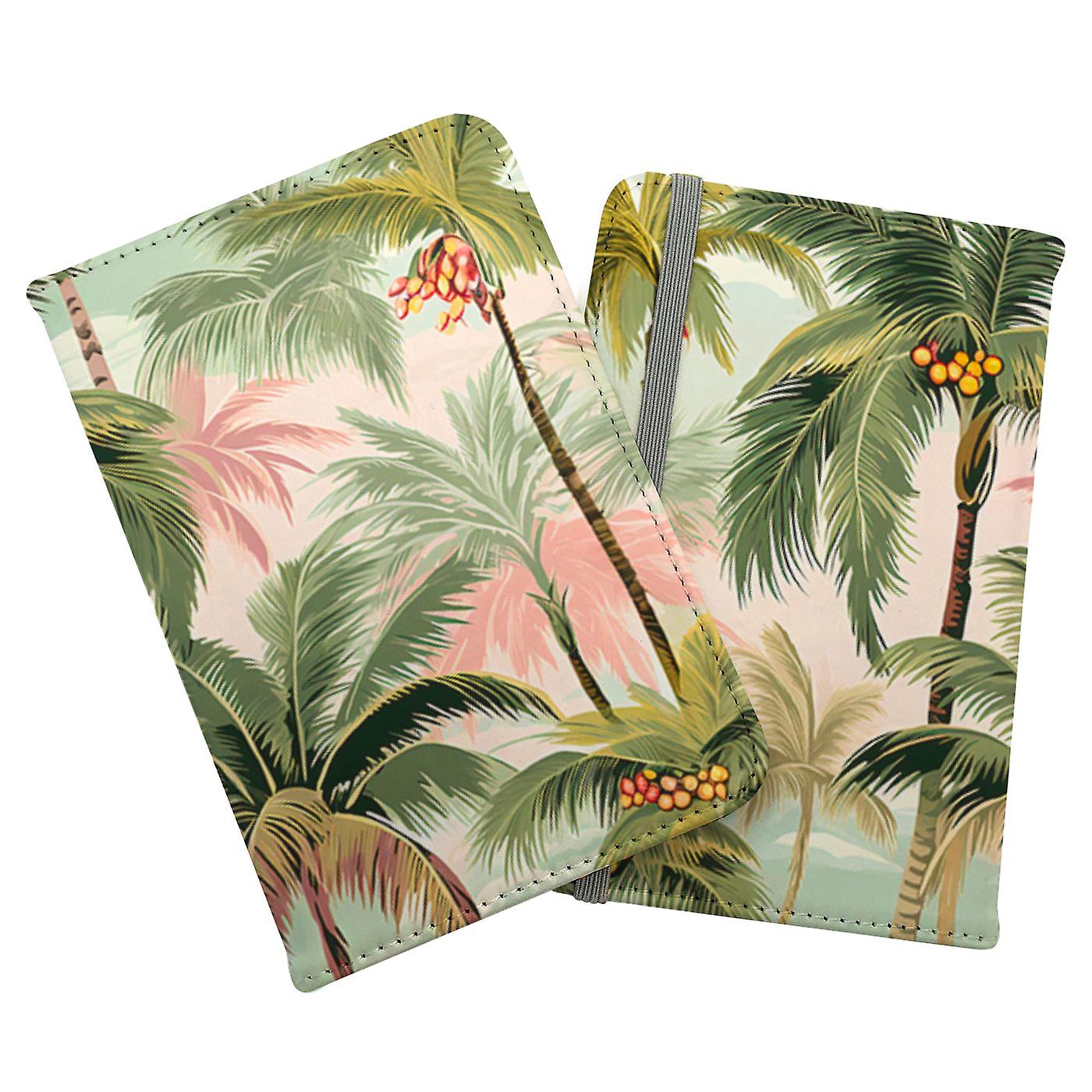 Palm Trees Pattern Passport Cover