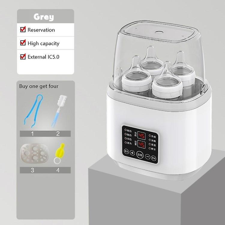 Multicolor Electric Baby Bottle Warmer Stronger Power Fast Breast Milk Warmer Baby Food Heater - Grey