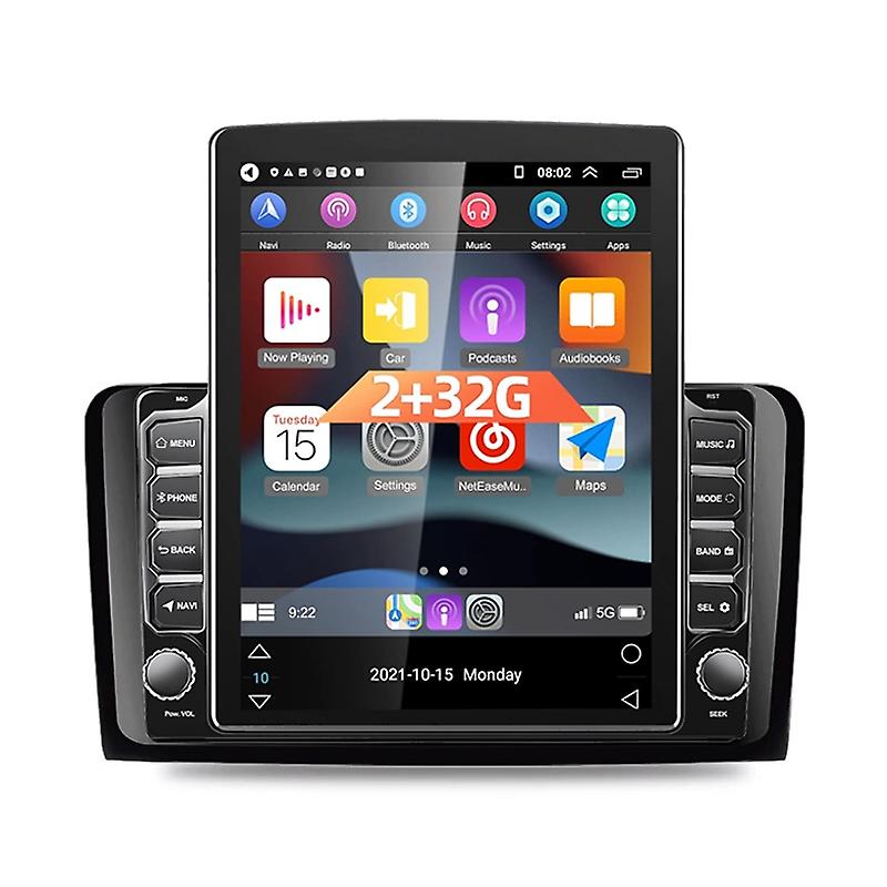 Carplay Android Auto Car Multimedia For Benz M-Class GL-Class 2005-2009 For Tesla Style 9.7 Inch