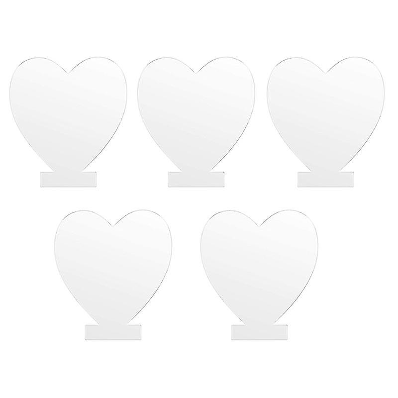 5pcs Heart-shape Acrylic Light Plate