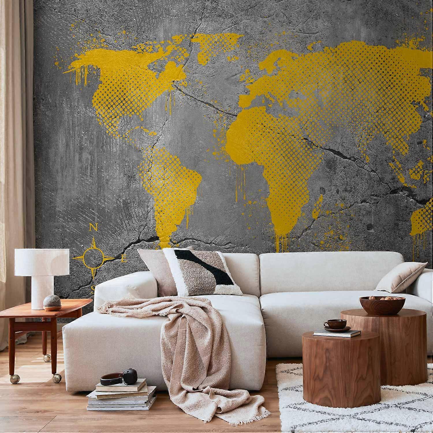 Fotobehang - Geschilderde Wereld