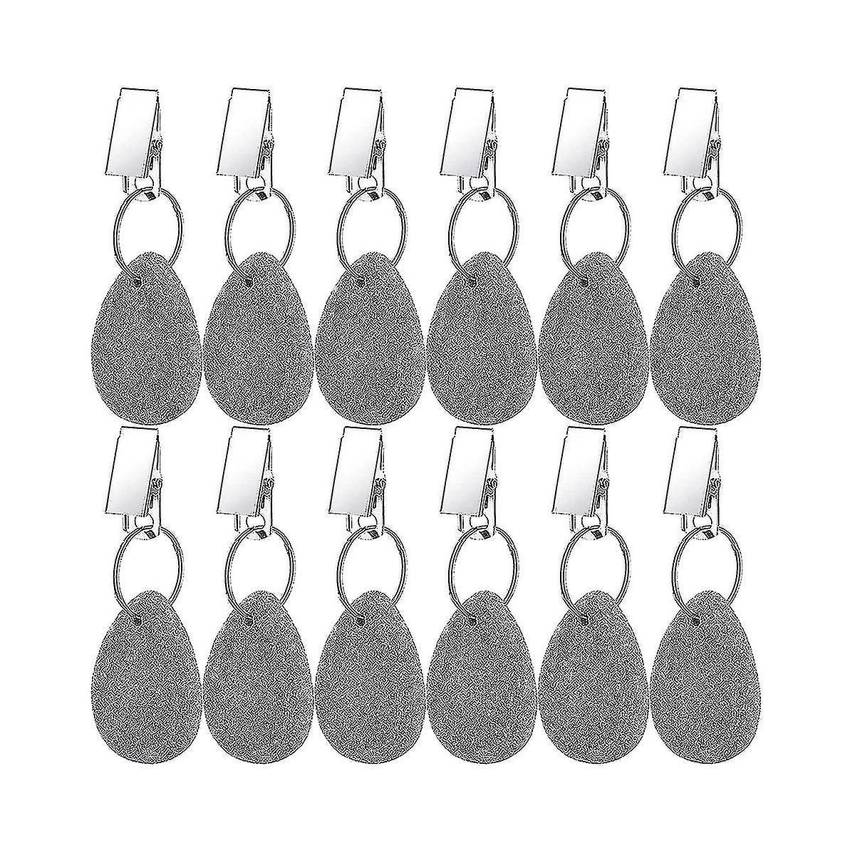 12 Pieces Tablecloth Weights Tablecloth Pendant Teardrop Shape Table Cover Weights Stone Table