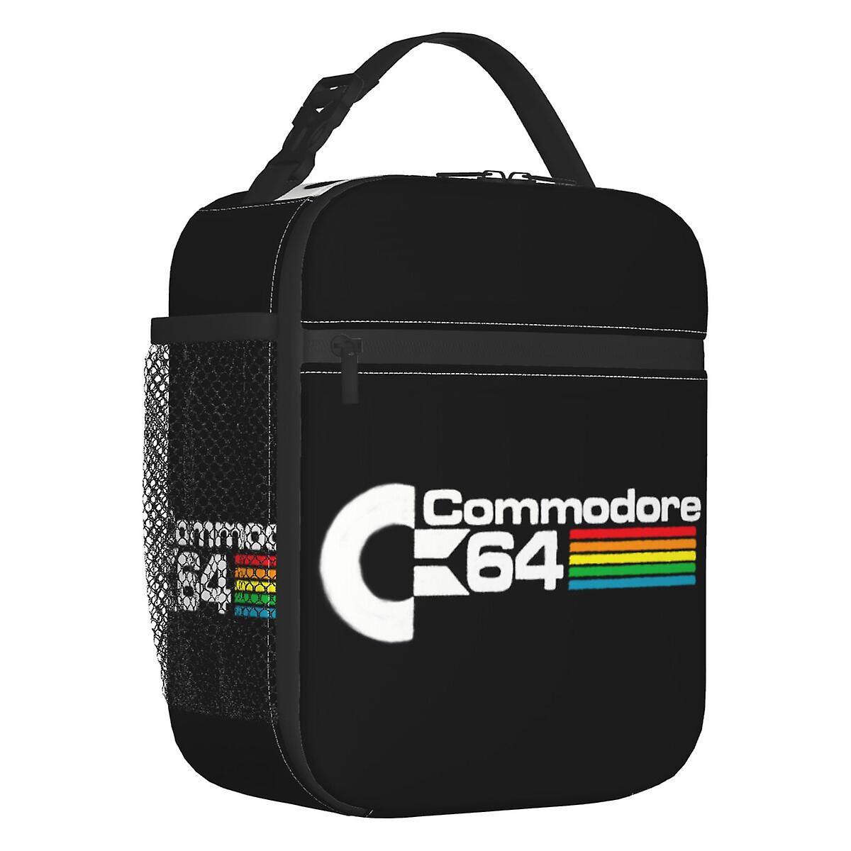 Commodore 64 termisk isoleret frokostpose kvinder C64 Amiga Computer bærbar frokosttaske til udendørs camping multifunktions madkasse