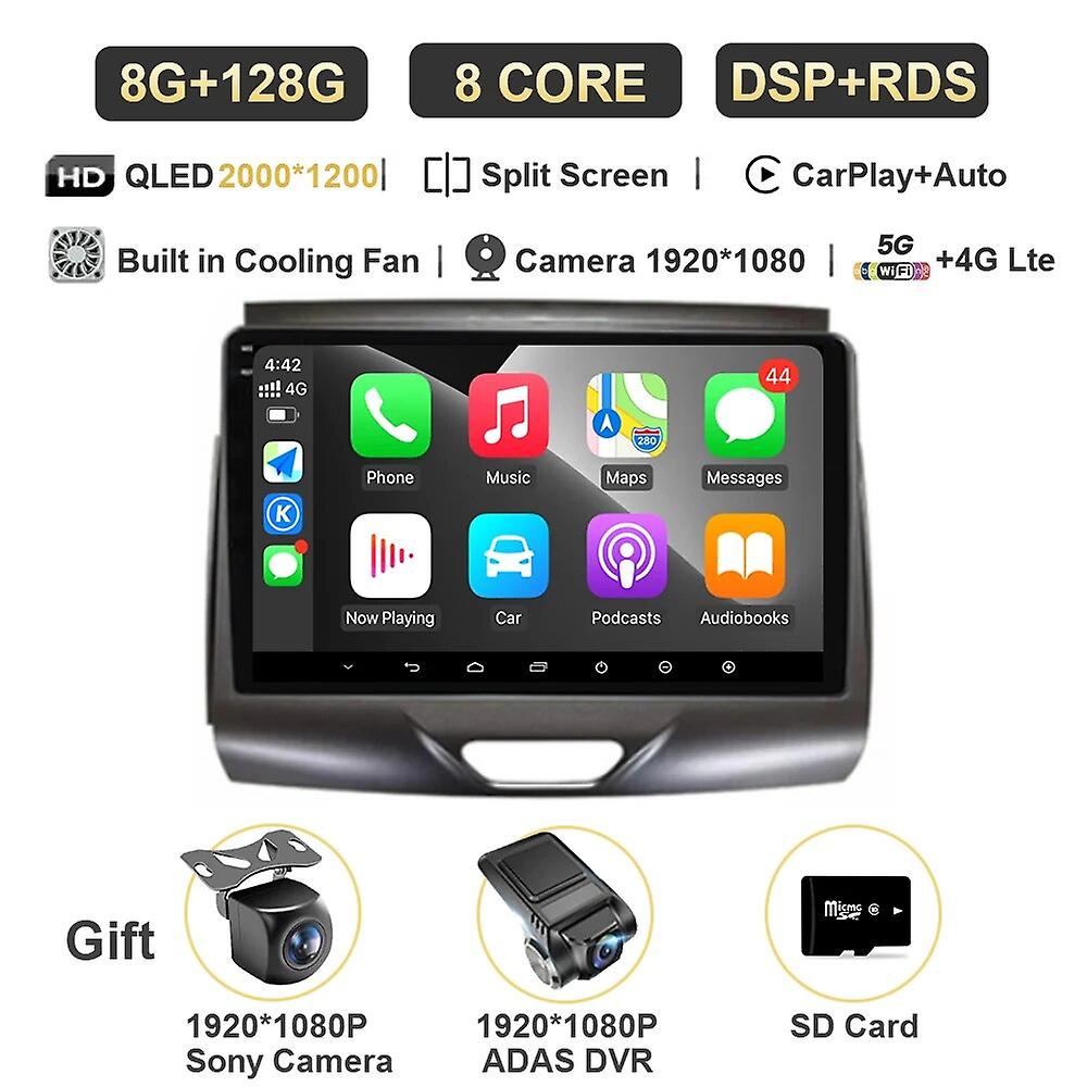 Android 13 Car Radio For Ford Ranger 2015-2020 Multimedia Video Player Rds Gps Navigation Stereo No 2din Touch Screen Carplay 4g