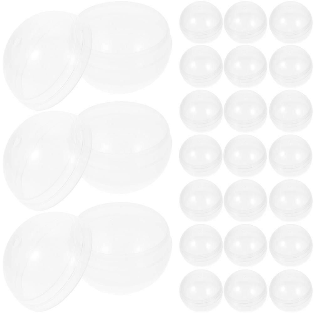 40pcs Round Fillable Balls Multi-function Plastic Balls Twisting Balls Fillable Balls for Party