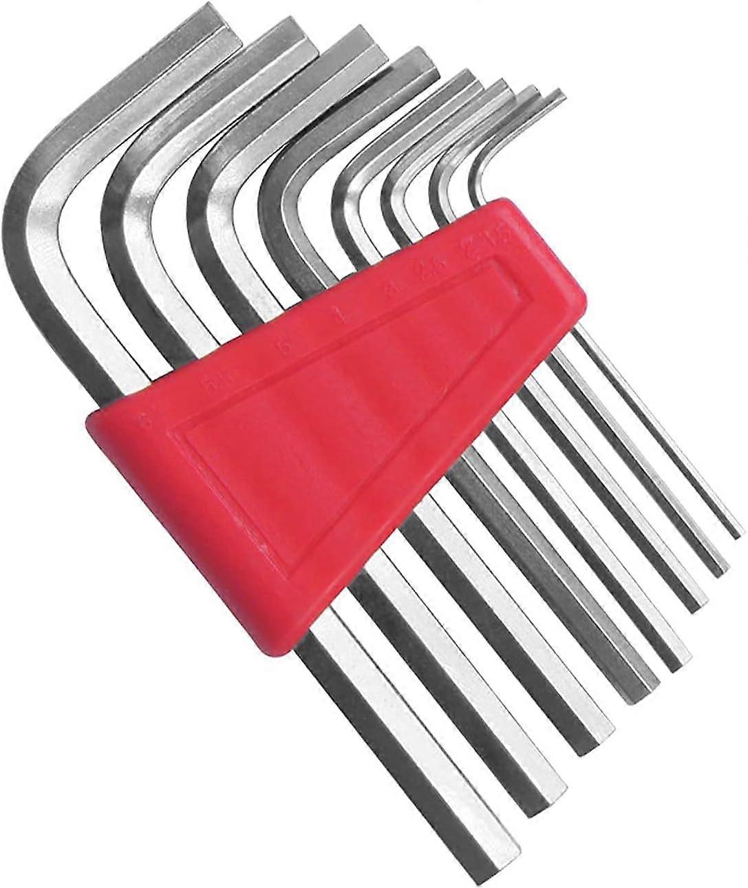 8 Packs Hex L- Key allen Wrench Set, Hex Key Set Standard SAE Inch Sizes 1/16-1/4, Short