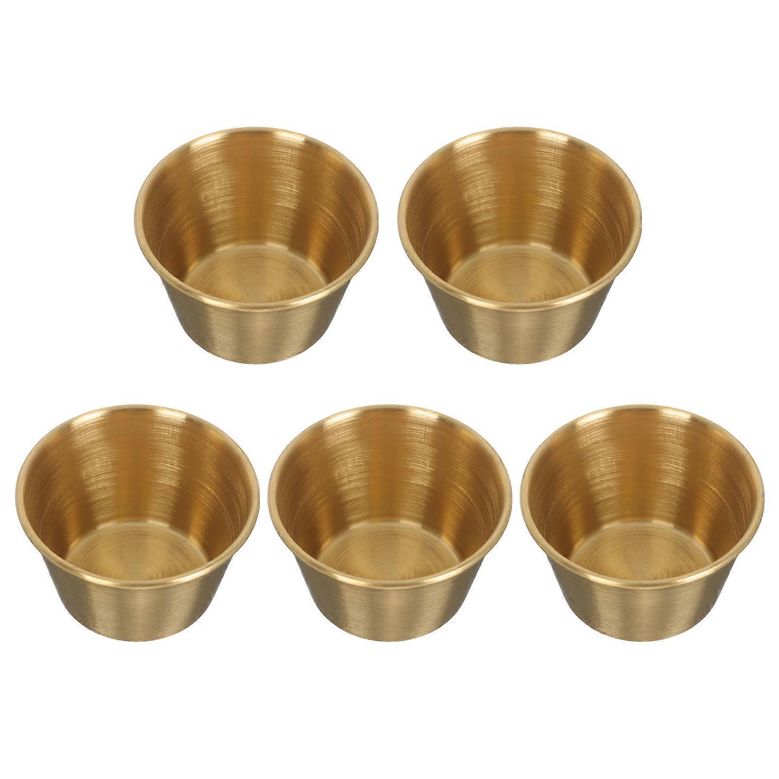 5 Pcs Cake Container Mini Appetizer Plates Dishes Portion Cups Soy Sauce Plate