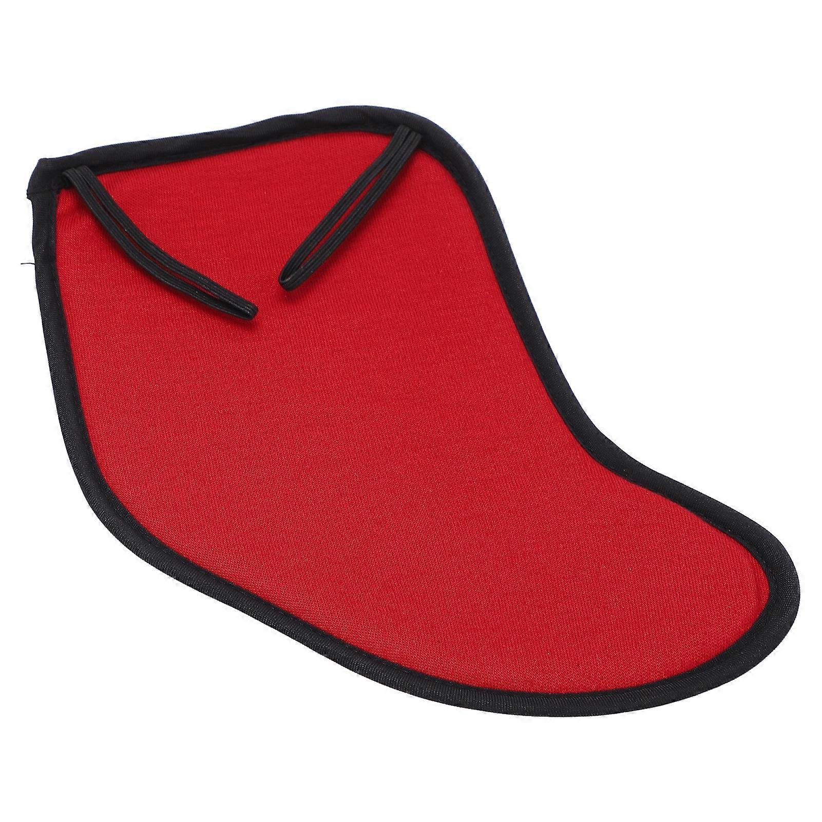 4/4?3/4 Violin Shoulder Rest Pad Flannel Chin Cushion Protector for Stringed Instrument PlayingRed