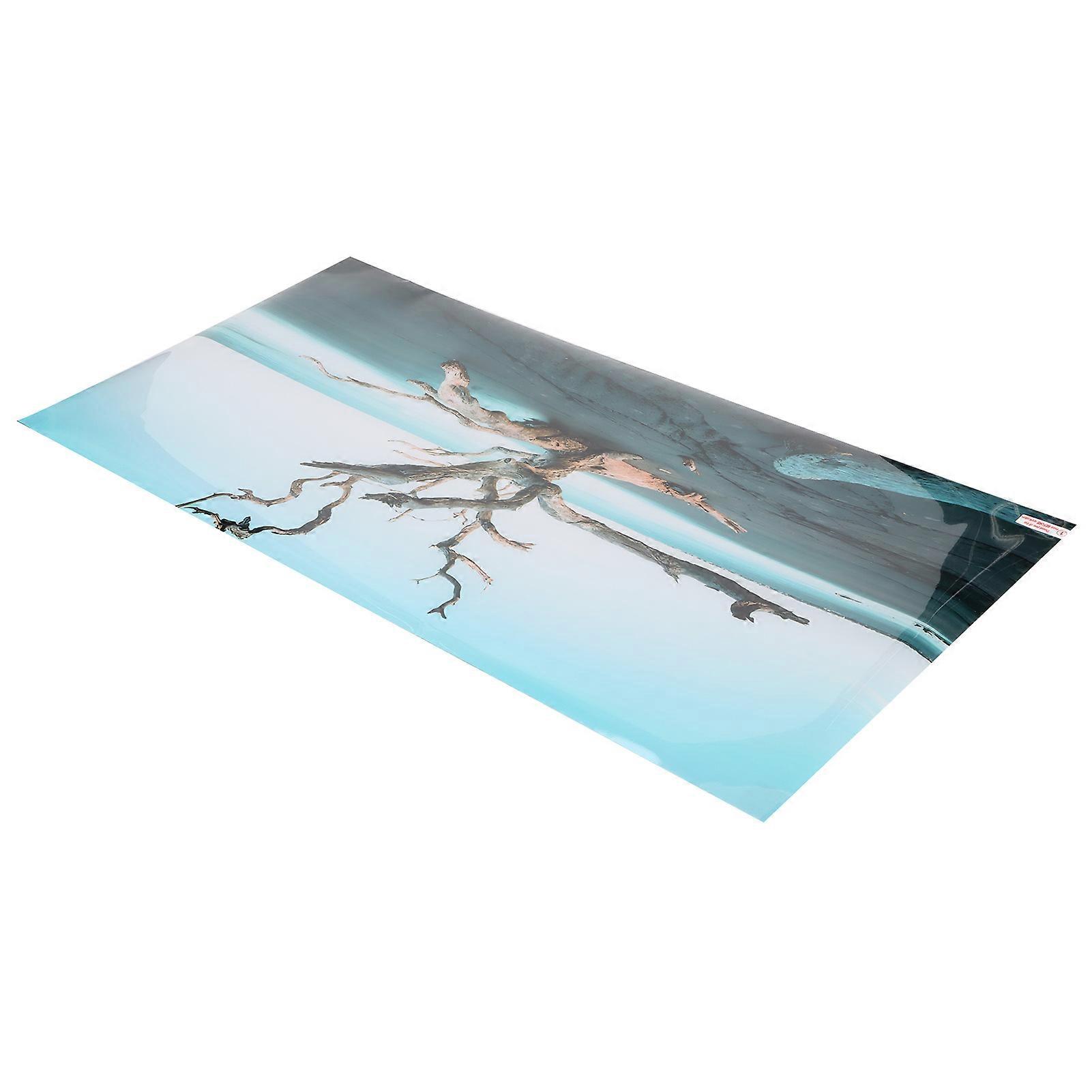 3D HD Aquarium Background Sticker | Underwater Landscape Self-Adhesive Fish Tank Decor